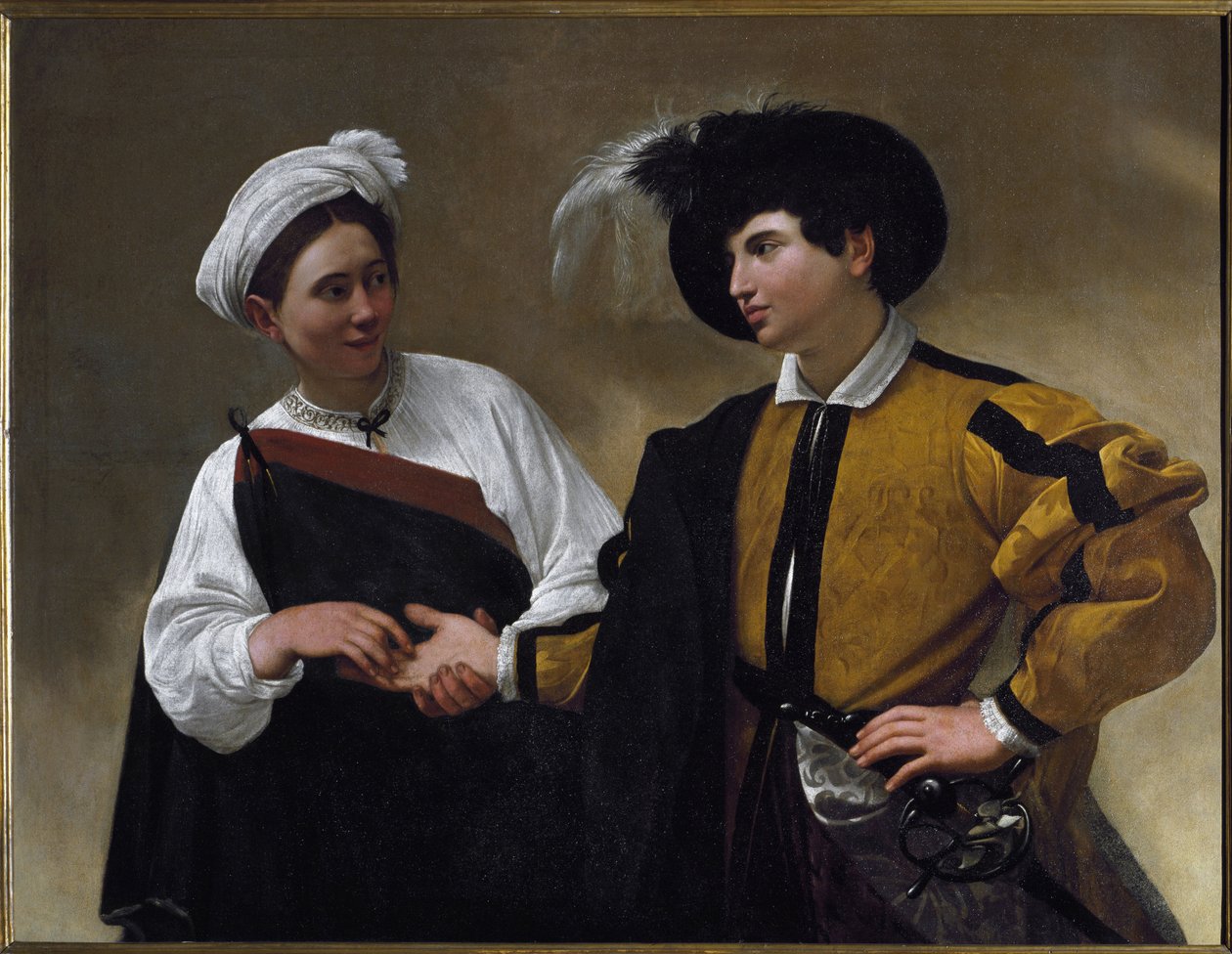 De waarzegster door Michelangelo Merisi da Caravaggio
