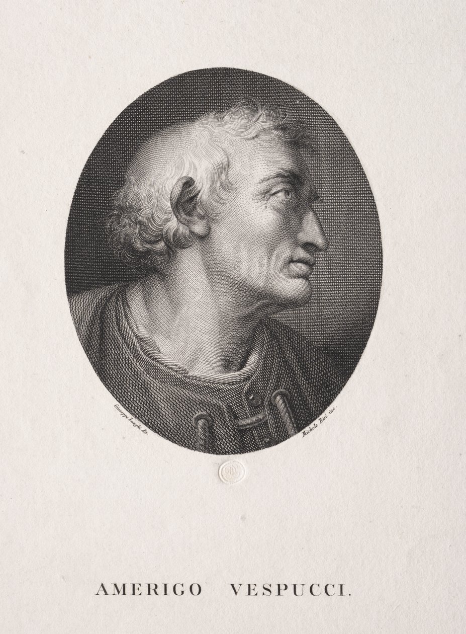 Portret van Amerigo Vespucci door Michele Bisi