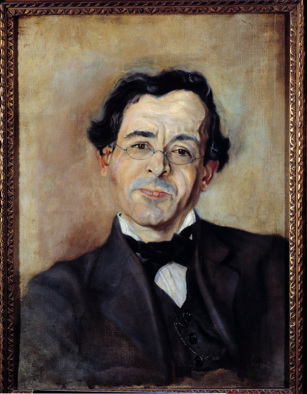 Portret van Paul Leautaud (1872-1956) schrijver en columnist door Michele Catti