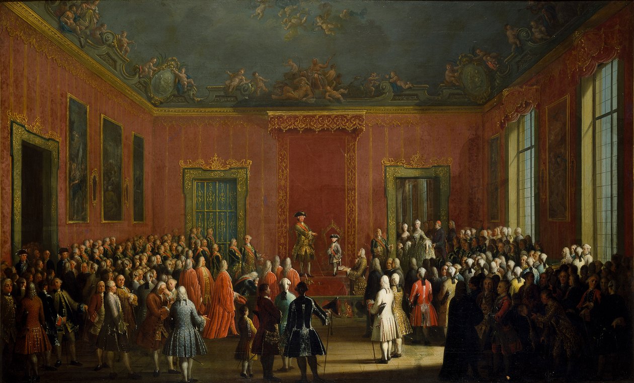 Abdicatie van Karel van Bourbon door Michele Foschini