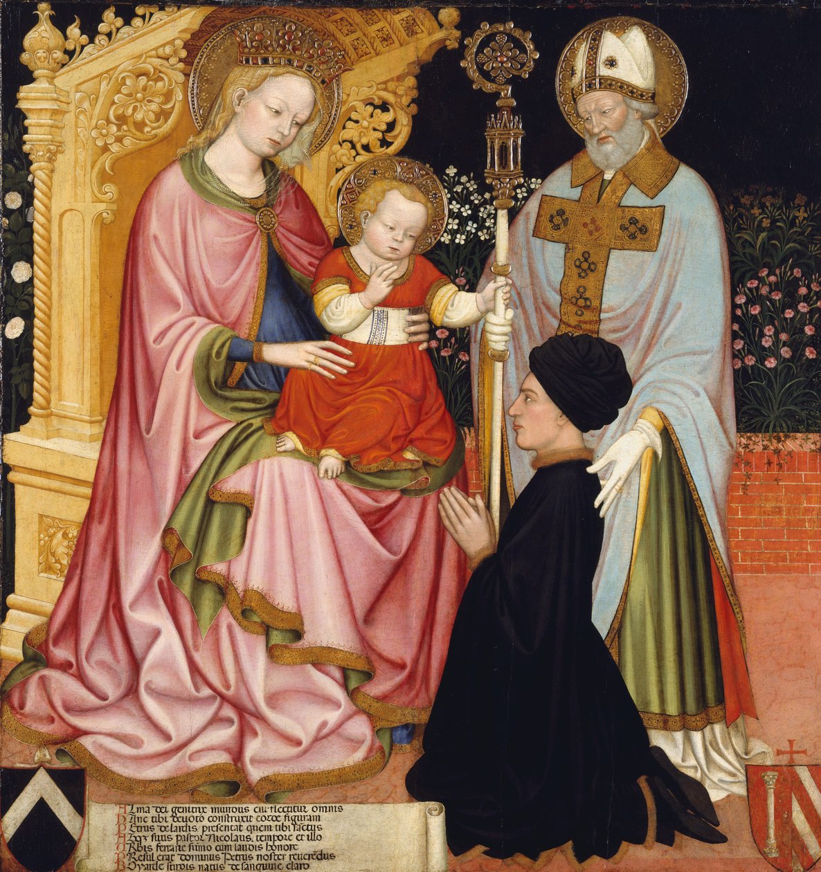 Madonna en Kind met de Donor, Pietro de