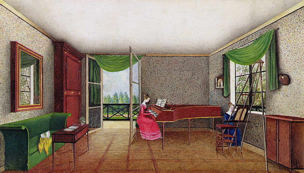 Een Russisch interieur door Micheline Blenarska