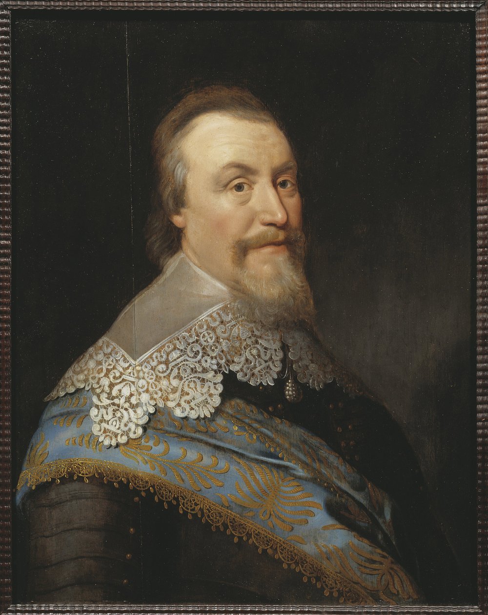 Portret van graaf Axel Oxenstierna door Michiel Jansz. van (studio of) Miereveld