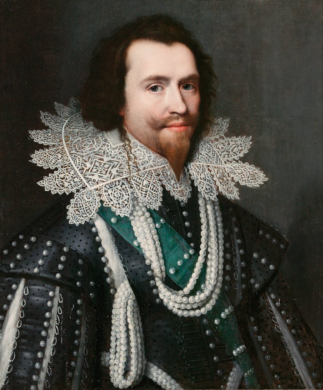 George Villiers, 1e hertog van Buckingham door Michiel Jansz van Mierevelt