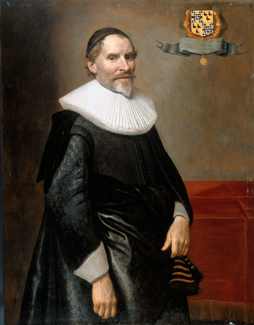 Portret van François van Aerssen, Heer van Sommelsdijk, De Plaat en Spijk door Michiel Jansz van Mierevelt