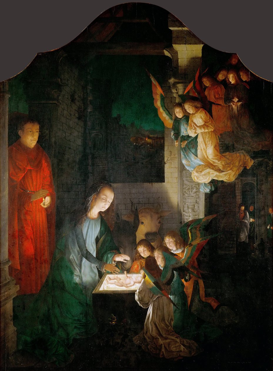 De geboorte van Christus door Michiel Sittow
