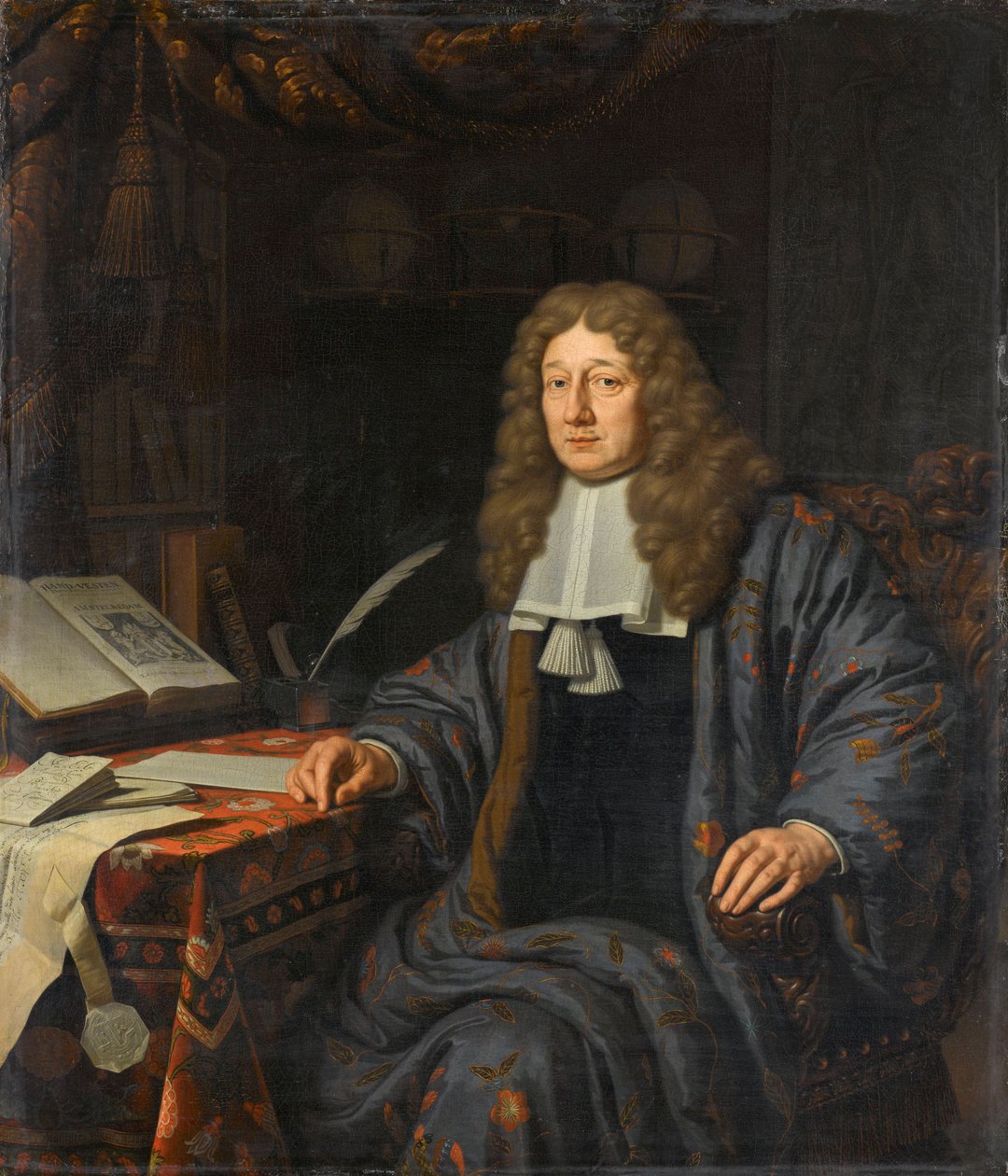 Portret van Johannes Hudde door Michiel van Musscher