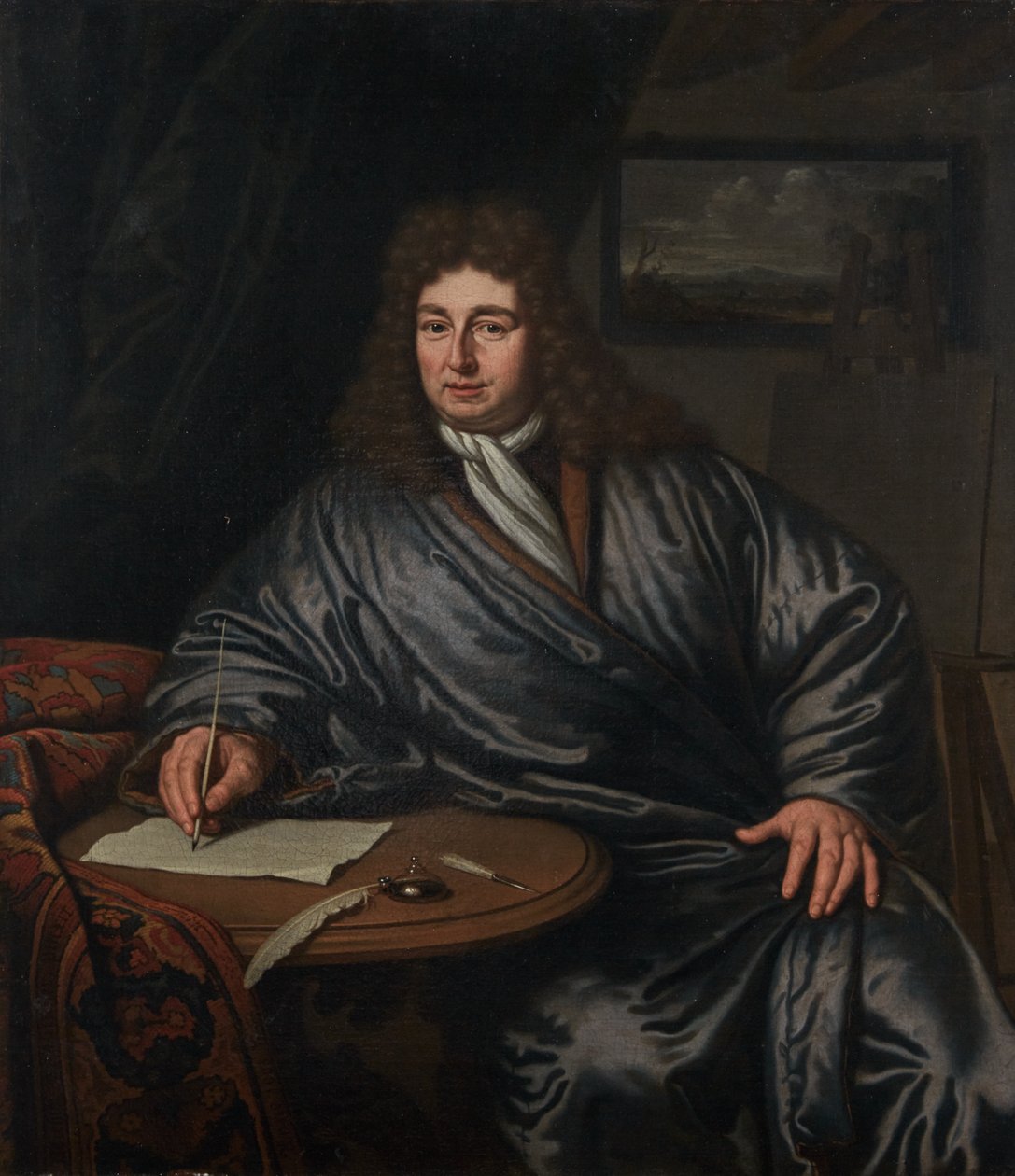 Portret van een onbekende man door Michiel van Musscher