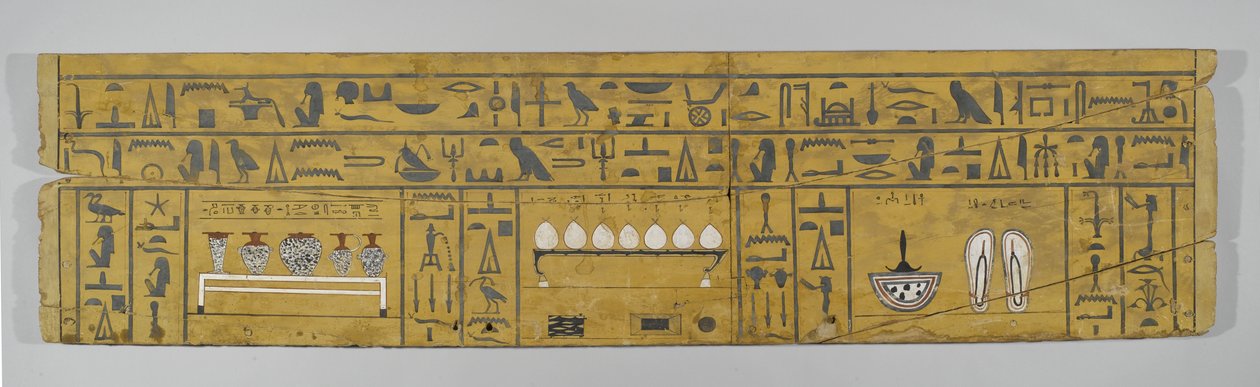 Paneel van de kist van een vrouw door Middle Kingdom Egyptian