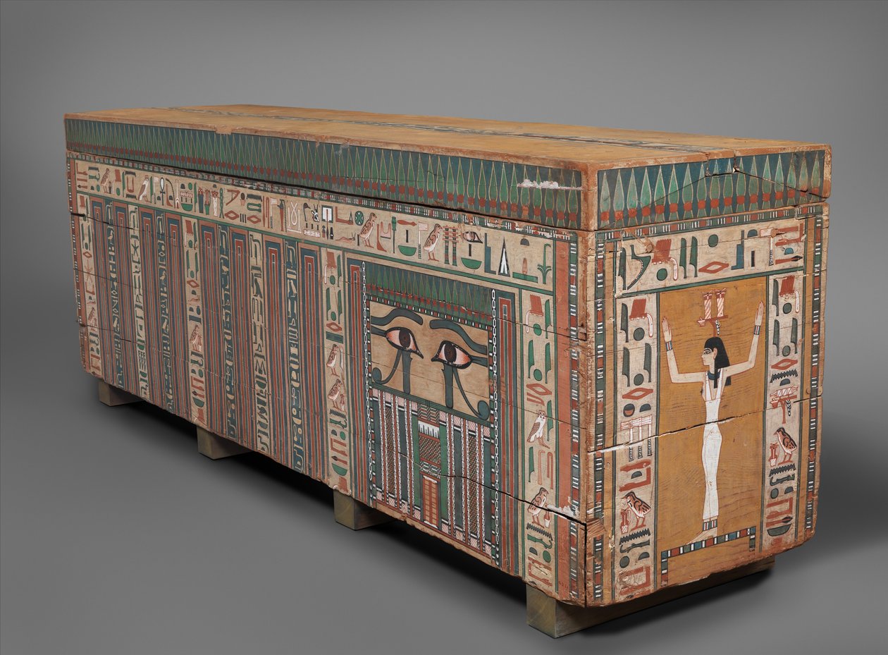 Kist van Nakhtkhnum, c.1802-1640 v.Chr. door Middle Kingdom Egyptian