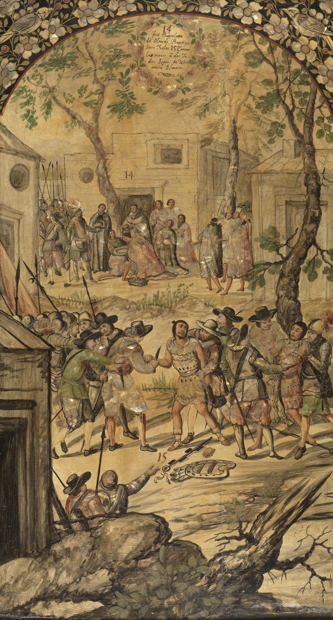 De verovering van Mexico door Hernan Cortes door Miguel and Juan Gonzalez