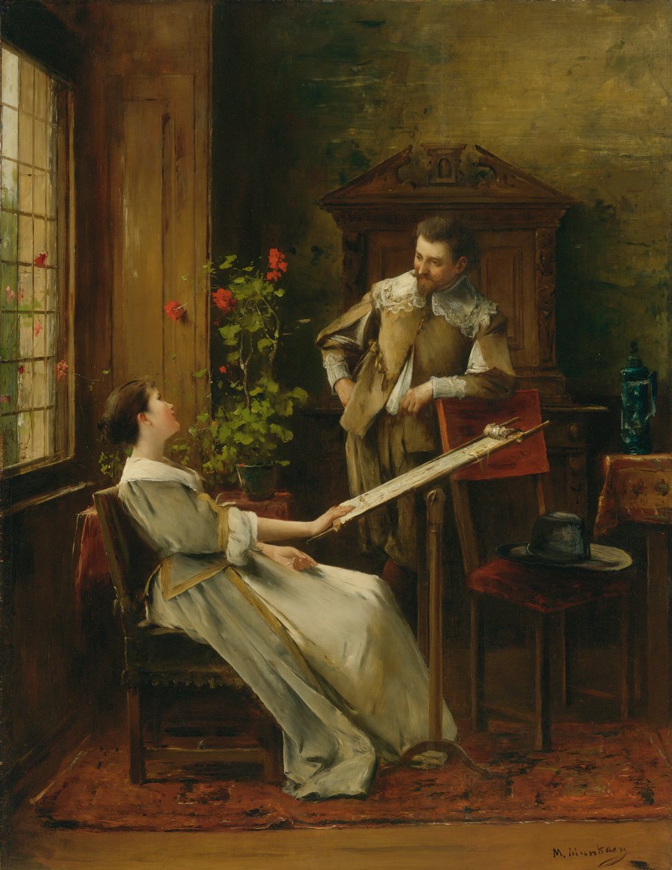 Flirt door Mihály Munkácsy