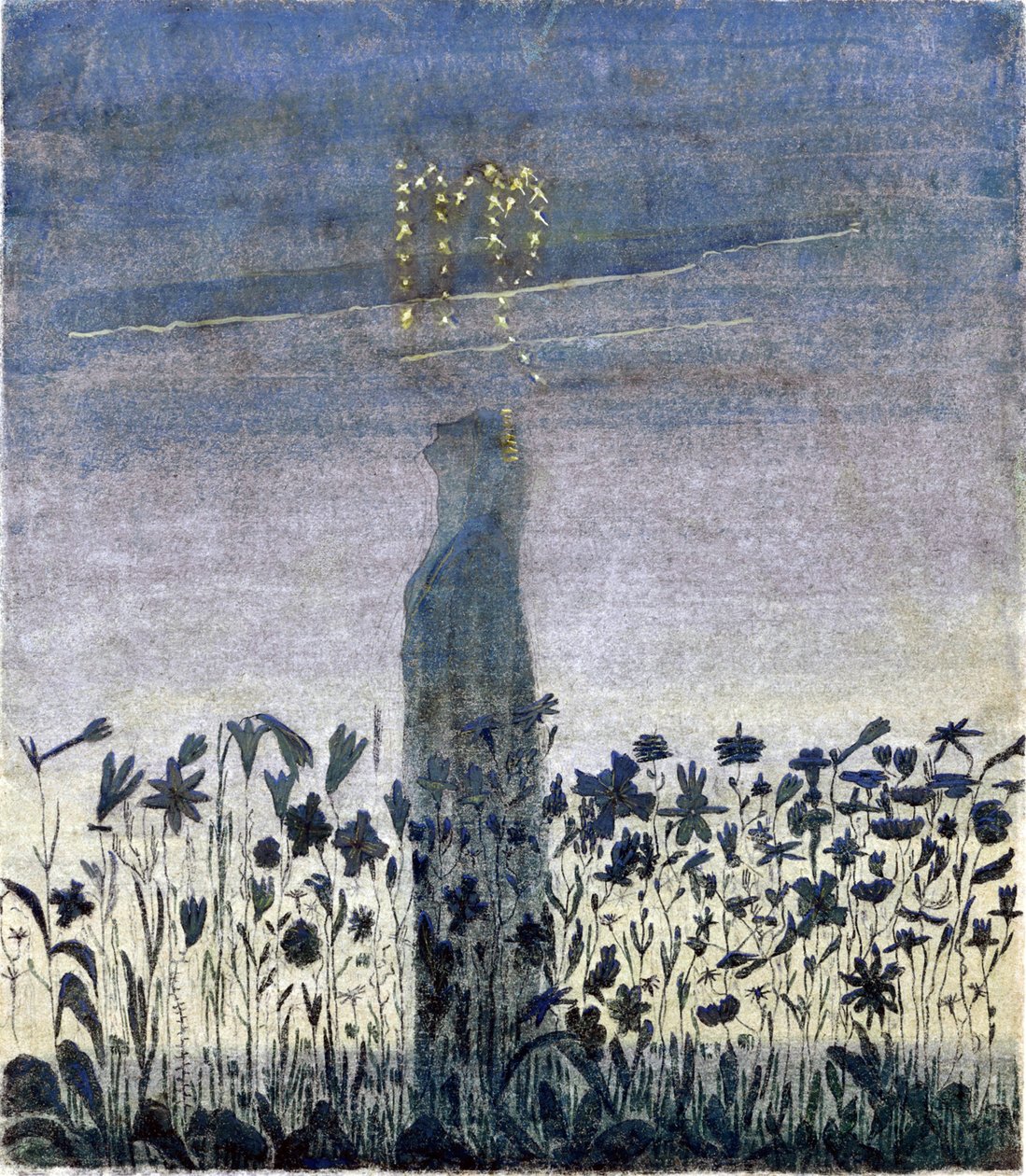 Het Teken van Maagd (Uit de Cyclus ""Zodiac"") door Ciurlionis, Mikalojus Konstantinas (1875-1911) door Mikalojus Konstantinas Čiurlionis
