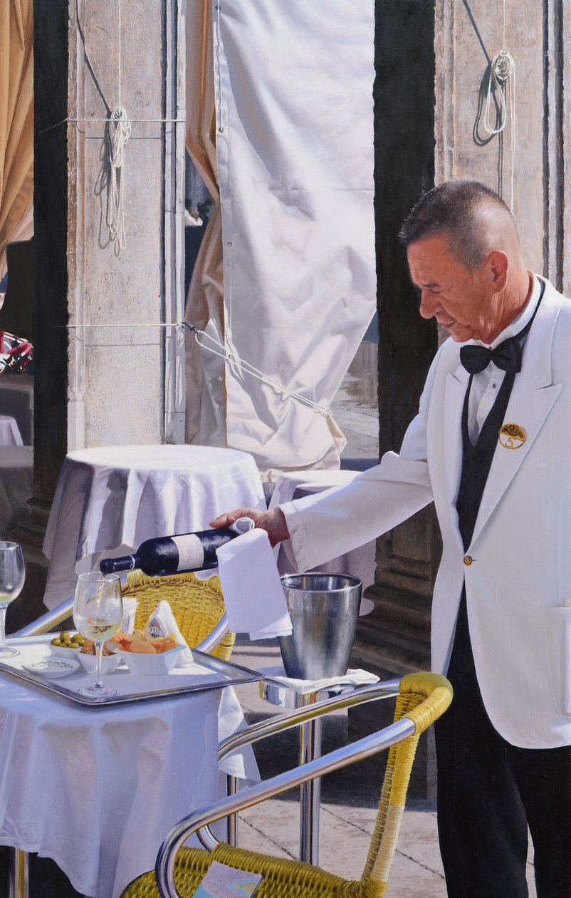 Aperitief San Marco (olieverf op paneel) door Mike Briscoe