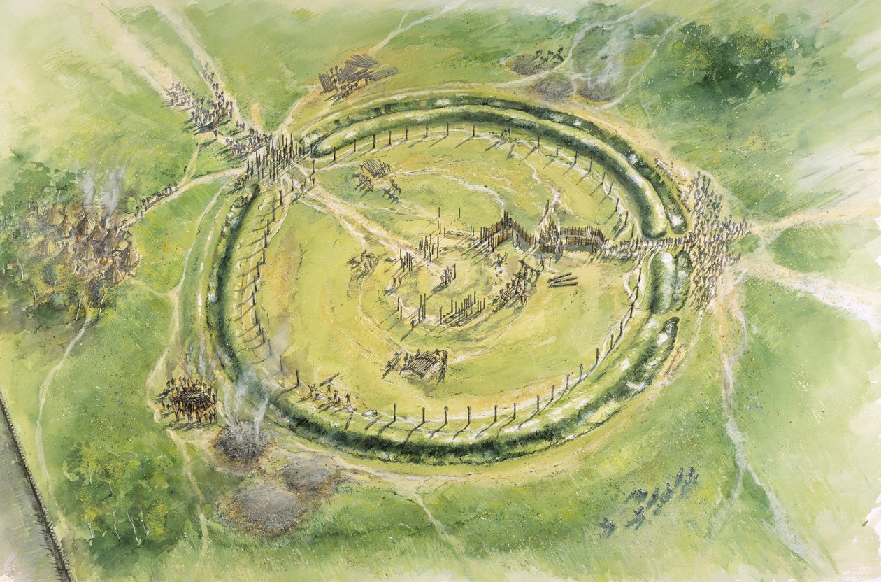 Stonehenge Fase 2, ca. 27e eeuw v.Chr., ca. 1990-2010 door Mike Seaforth