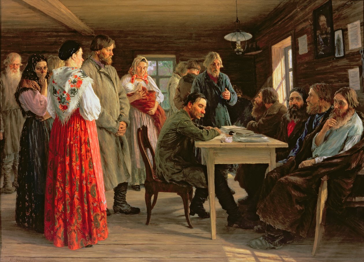 Een Arrondissementsrechtbank, 1888 door Mikhail Ivanovich Zoshchenko