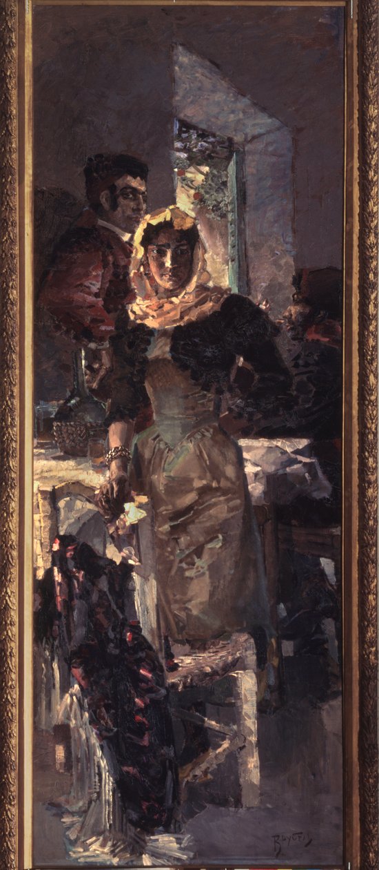 Spanje door Mikhail Aleksandrovich Vrubel