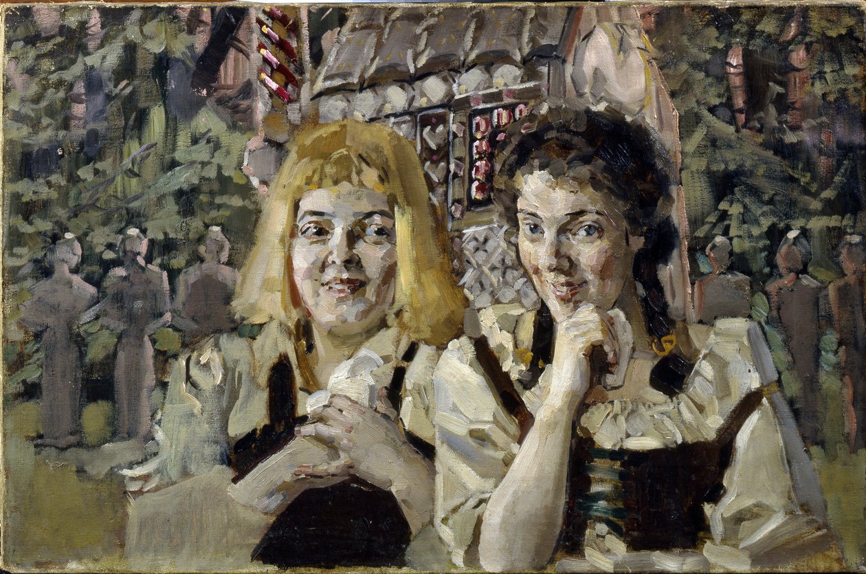 Hans en Grietje door Mikhail Aleksandrovich Vrubel