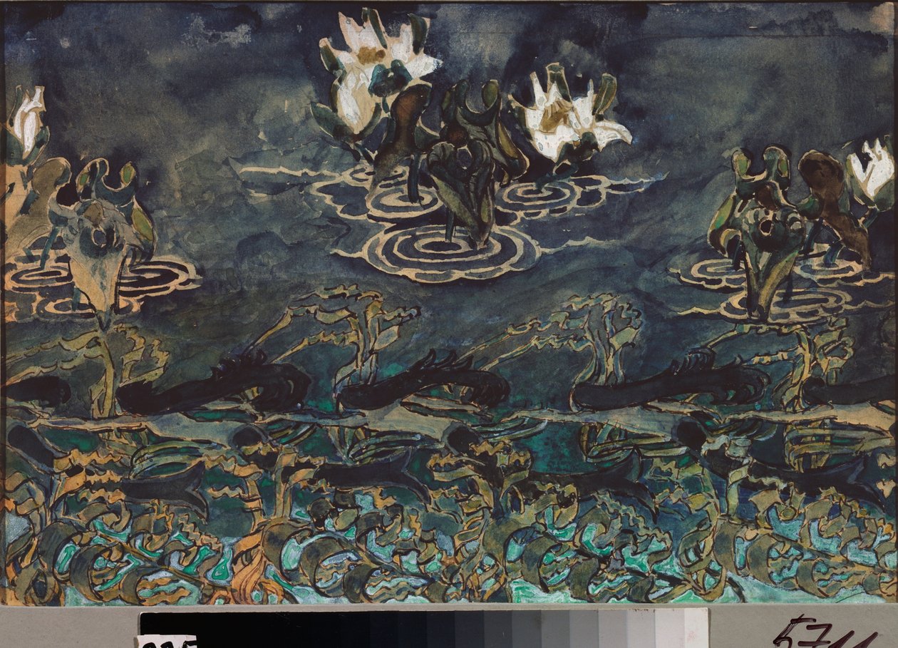 Waterlelies door Mikhail Aleksandrovich Vrubel