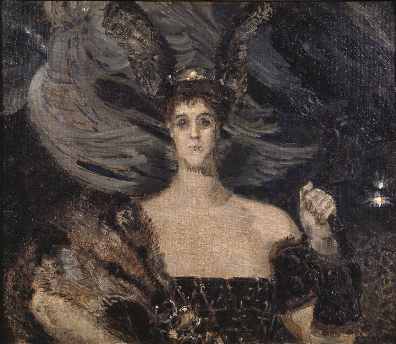 De Walkure. Portret van de kunstenaar en beschermheer gravin Maria Tenisheva 1867-1928, 1899 door Mikhail Aleksandrovich Vrubel