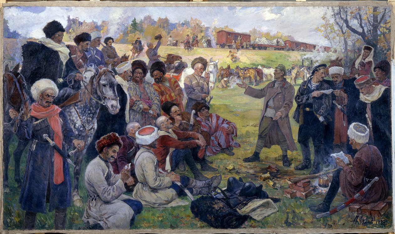 De bolsjewistische opruiers in generaal Kornilov