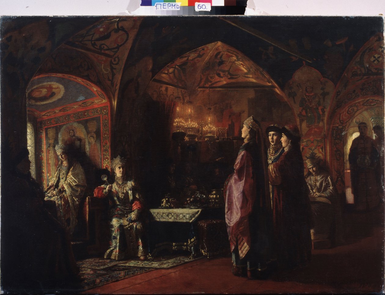 De woning van de tsarina door Mikhail Petrovich Klodt