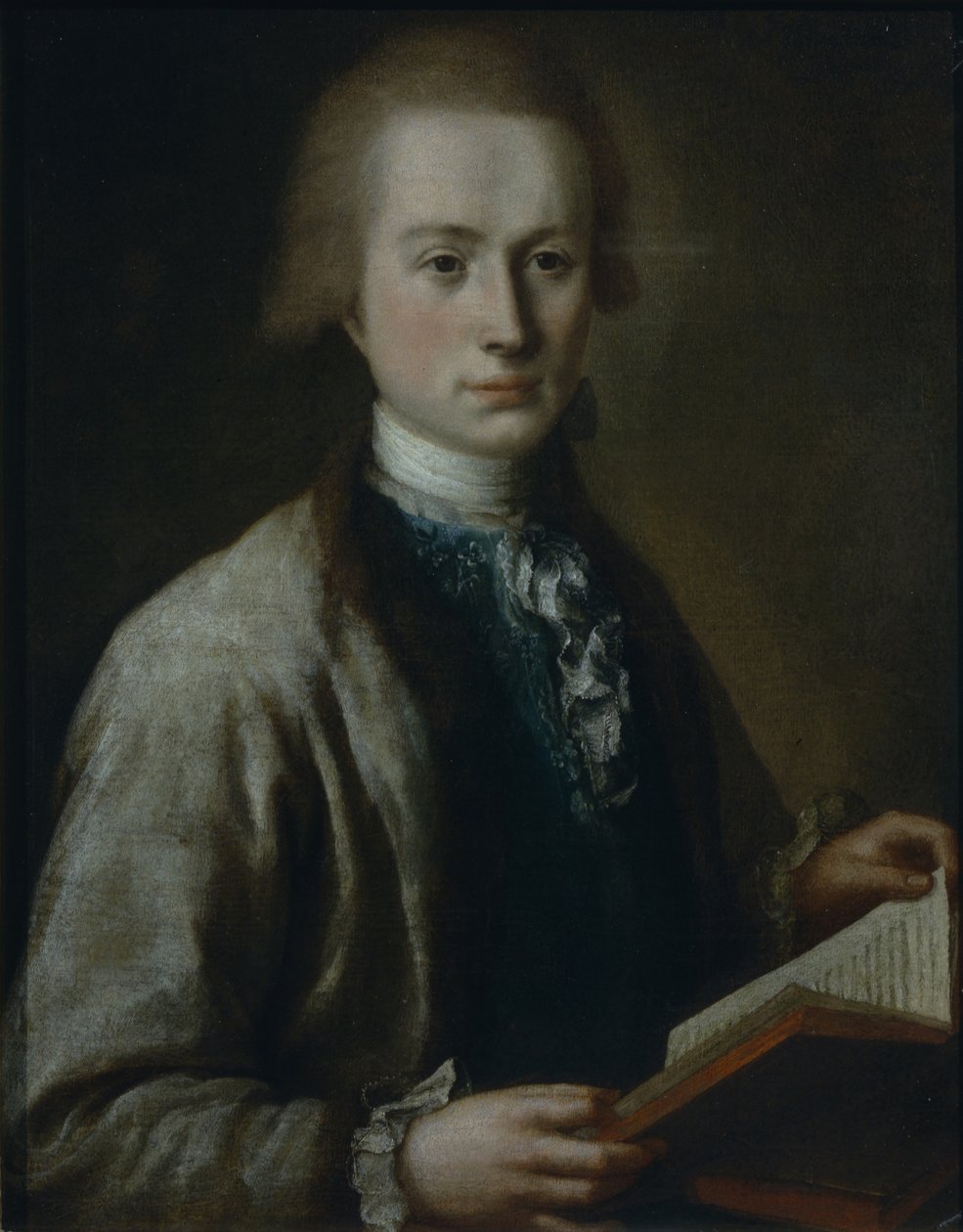 Portret van Alexei Grigoryevich Spiridov 1753-1828, 1772 door Mikhail Shibanov