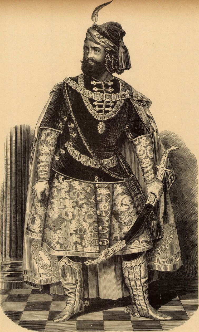 Márton Lendvay als Bánk Bán (Miklós Barabás, 1856) door Miklós Barabás