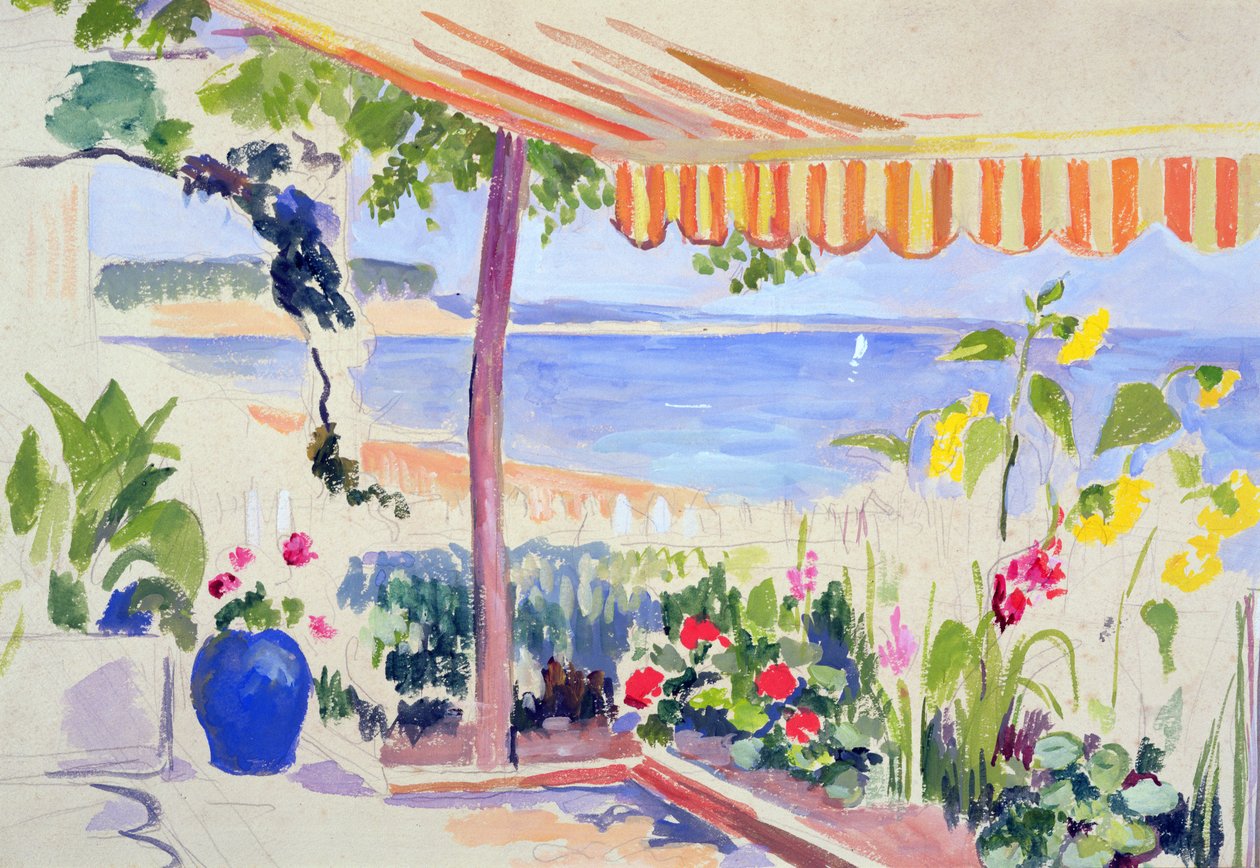 Uitzicht op het Bekken van Arcachon door Mildred Bendall