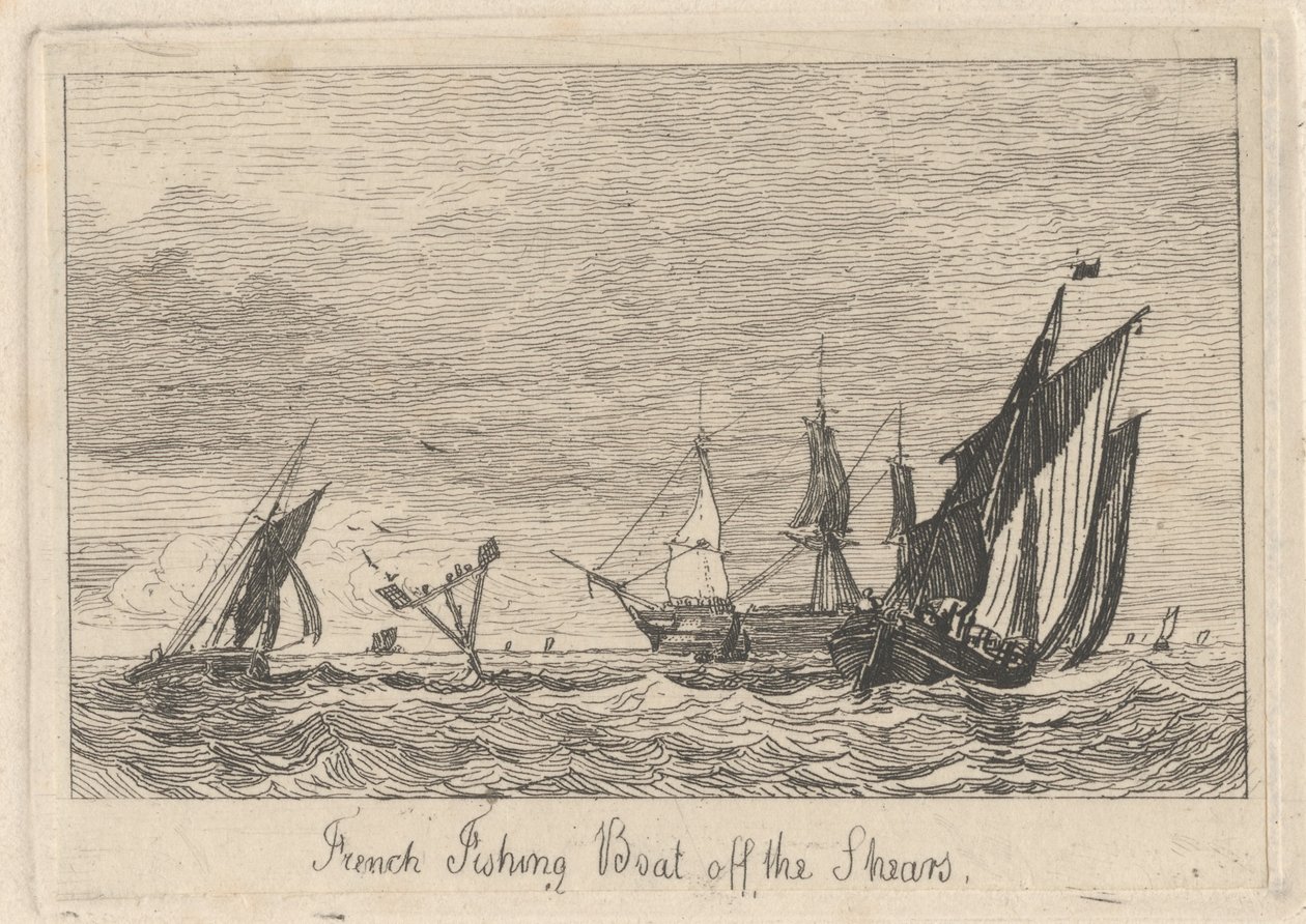 Frans Vissersbootje bij de Shears door Miles Edmund Cotman