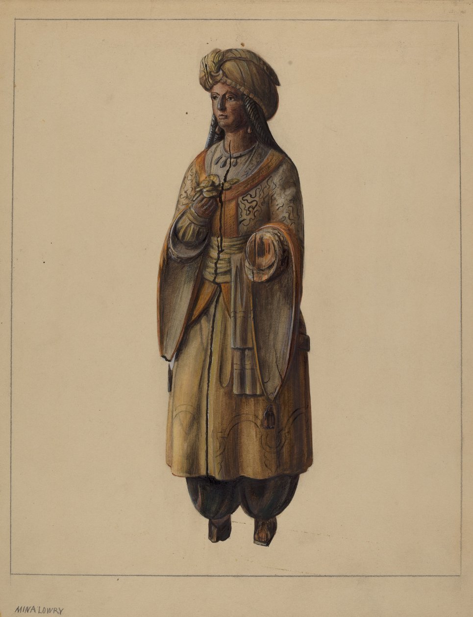 Sigarenwinkel figuur, c. 1937 door Mina Lowry