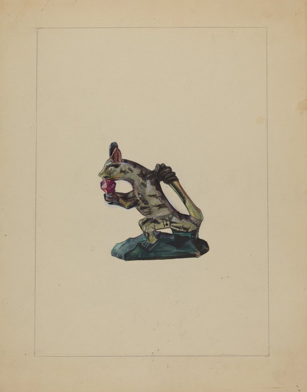 Pa. Duitse figurine door Mina Lowry
