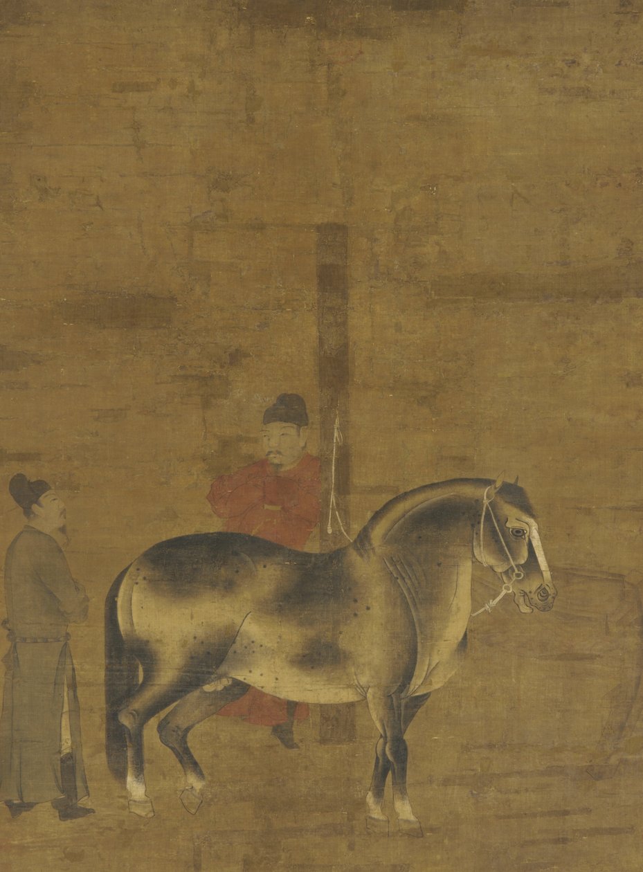 Een Paard Evalueren door Ming Dynasty Chinese School