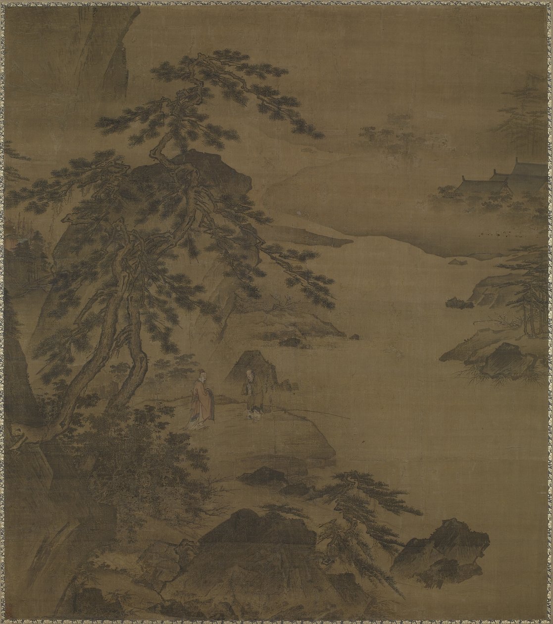 De Wijze Bezoeken bij de Wei Rivier, midden 15e eeuw door Ming Dynasty Chinese School