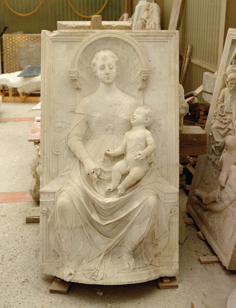 Madonna en kind door Mino da Fiesole