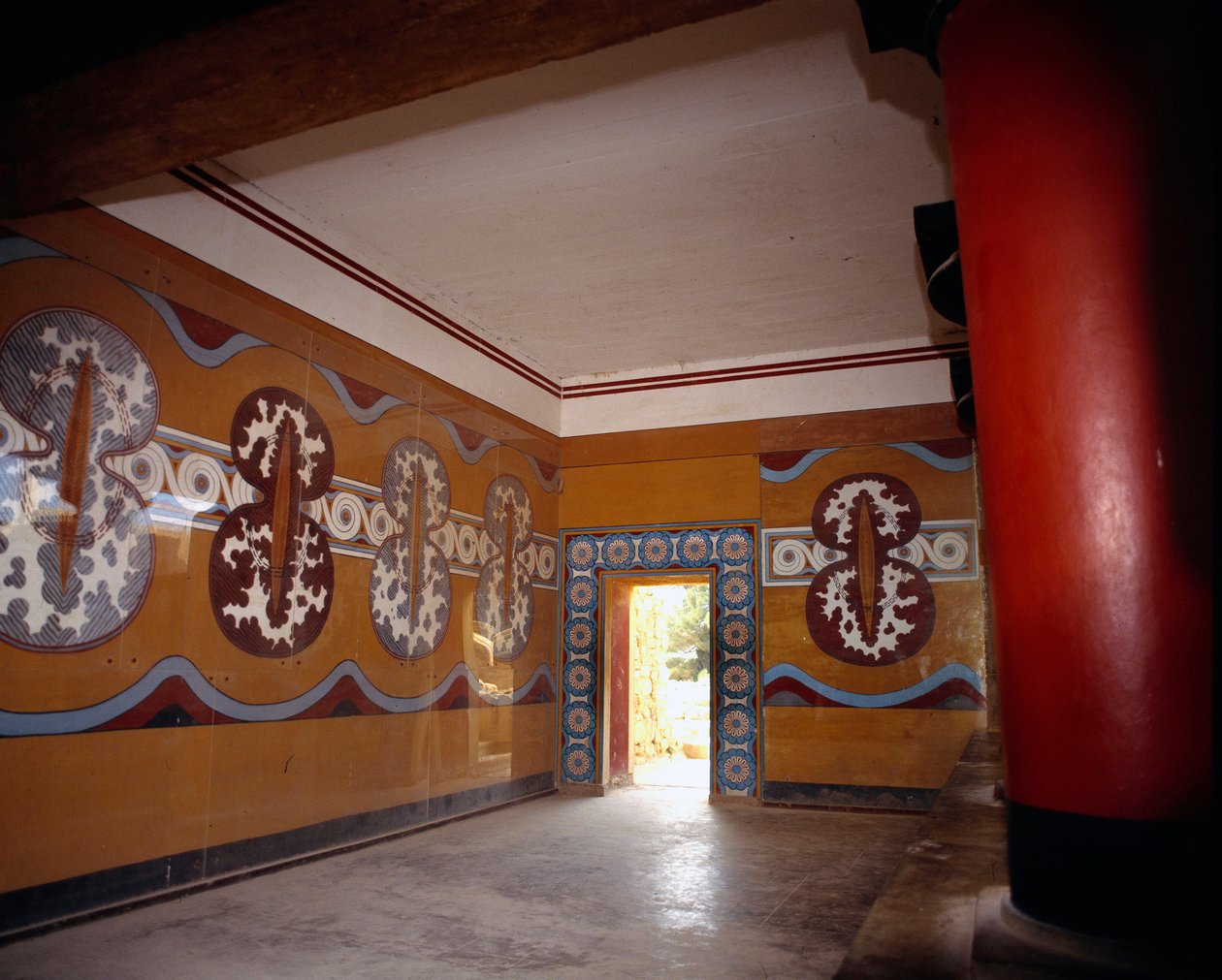 Griekse kunst: de hal van het paleis van Knossos, Griekenland door Minoan