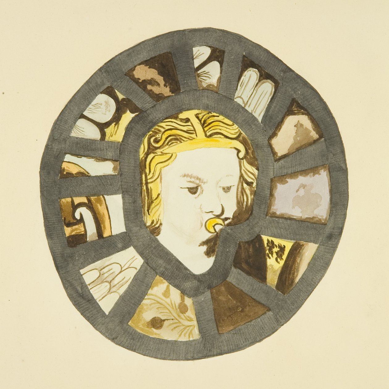 Glas-in-lood uit de kapel van Canynges door Miss Martha Bird