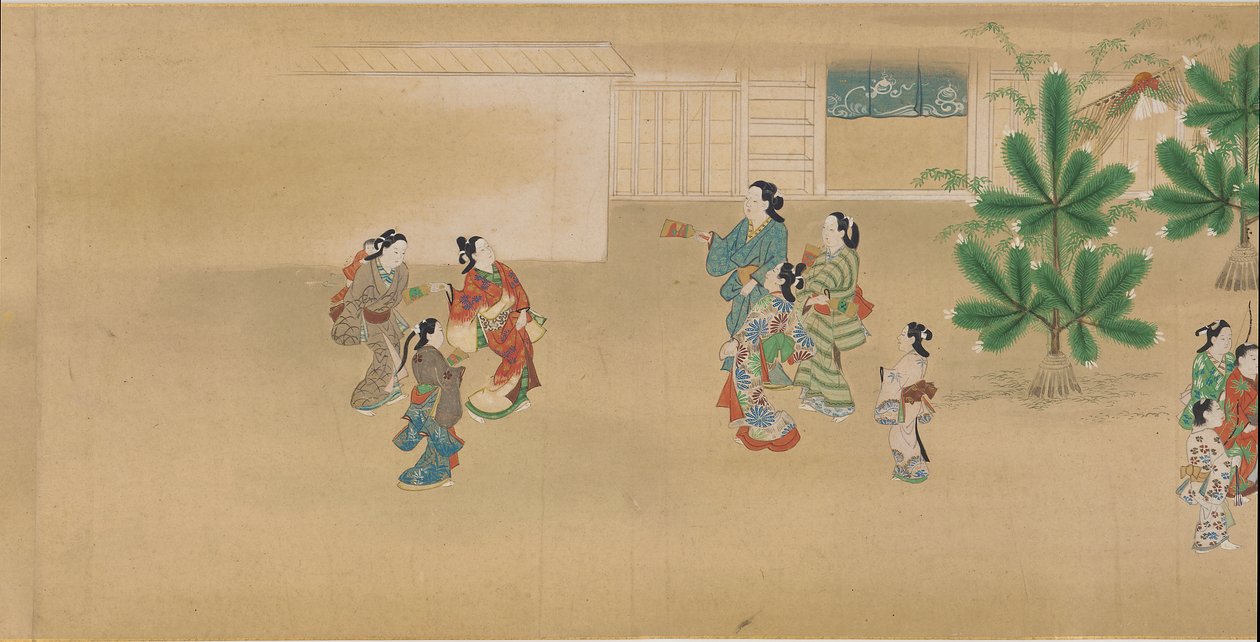 Feesten van de Twaalf Maanden, 1682-1752 door Miyagawa Chōshun