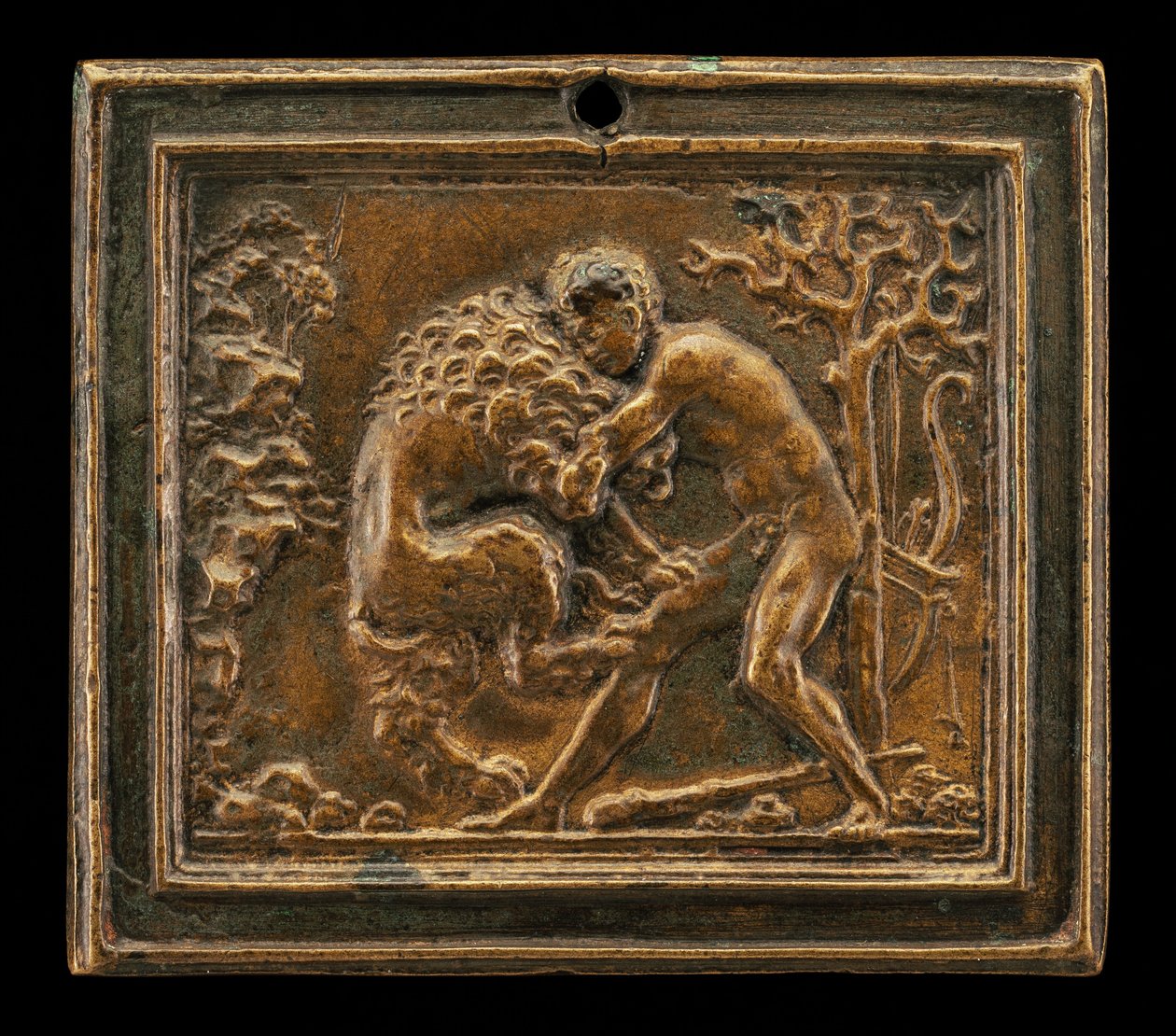 Hercules en de Nemeïsche Leeuw door Moderno