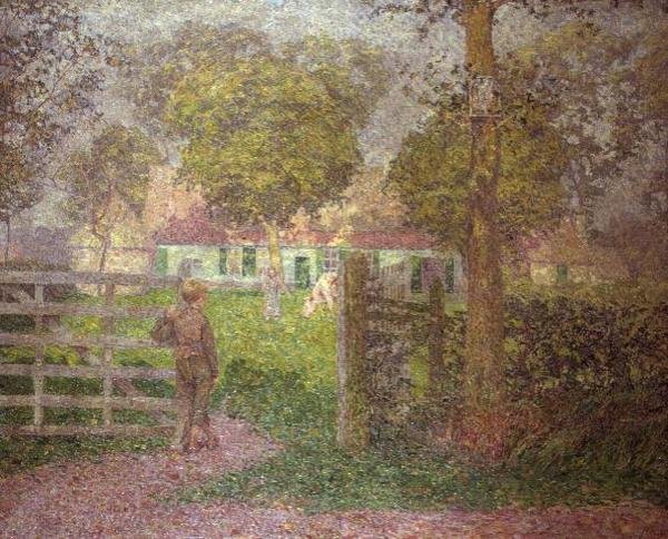 De Hoeve, c.1910 door Modest Huys