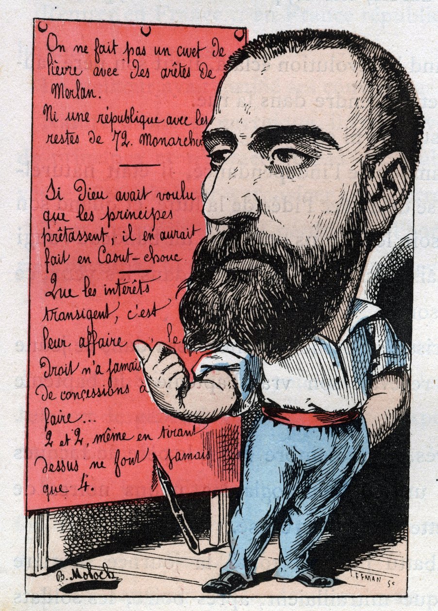 Allegorie van een radicaal in de 19e eeuw door Moloch