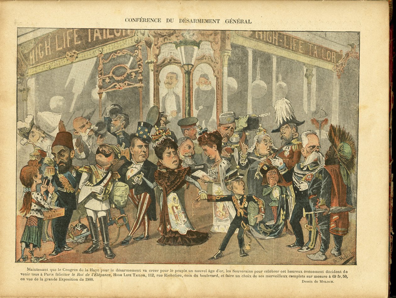 Illustratie van Moloch (1849-1909) in Le Rire door Moloch