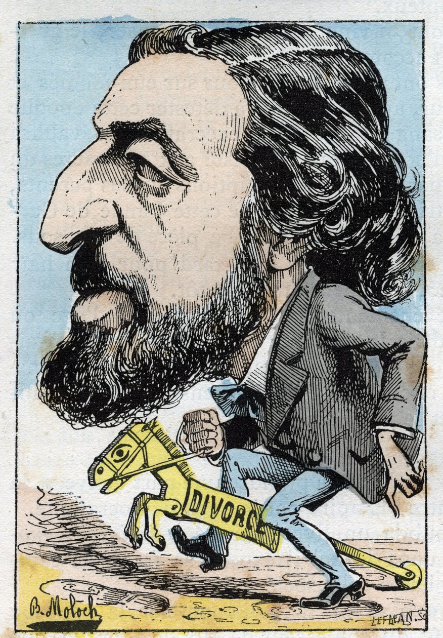 Portret van Alfred Naquet, Franse politicus door Moloch