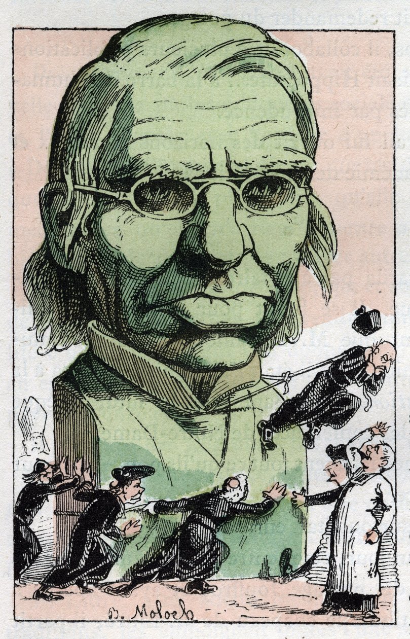 Portret van Emile Littre (1801-1881), Franse filoloog, arts en politicus in 