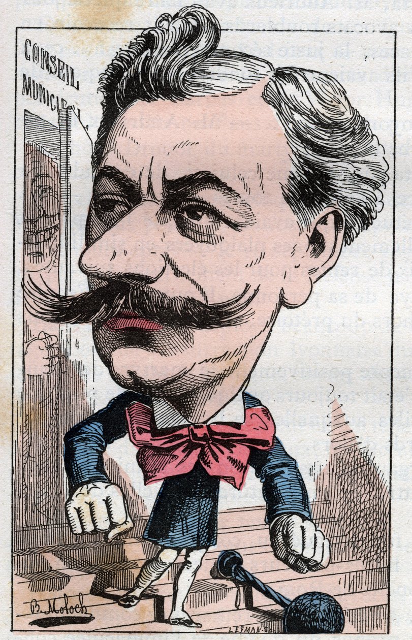 Portret van Louis Andrieux (1840-1931), Franse advocaat en politicus door Moloch