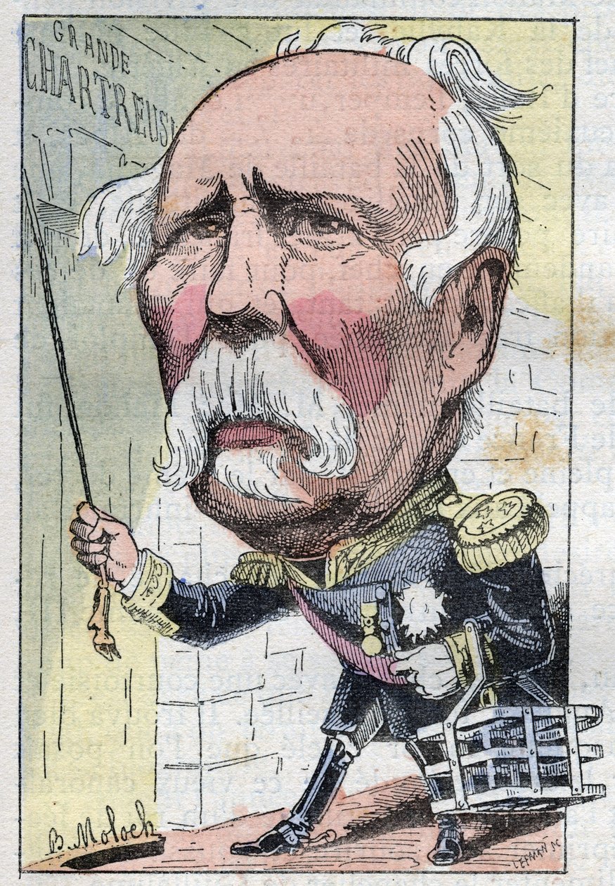 Portret van Patrice de Mac Mahon, maarschalk van Frankrijk in 1859, hertog van Magenta, president van de republiek van 1873 tot 1879 door Moloch