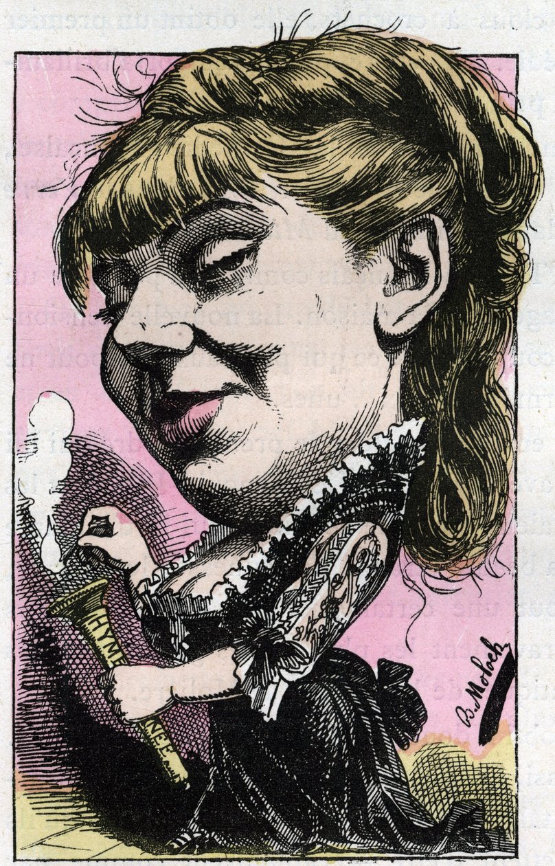 Portret van Sophie Croizette, lid van de Comedie-Francaise door Moloch
