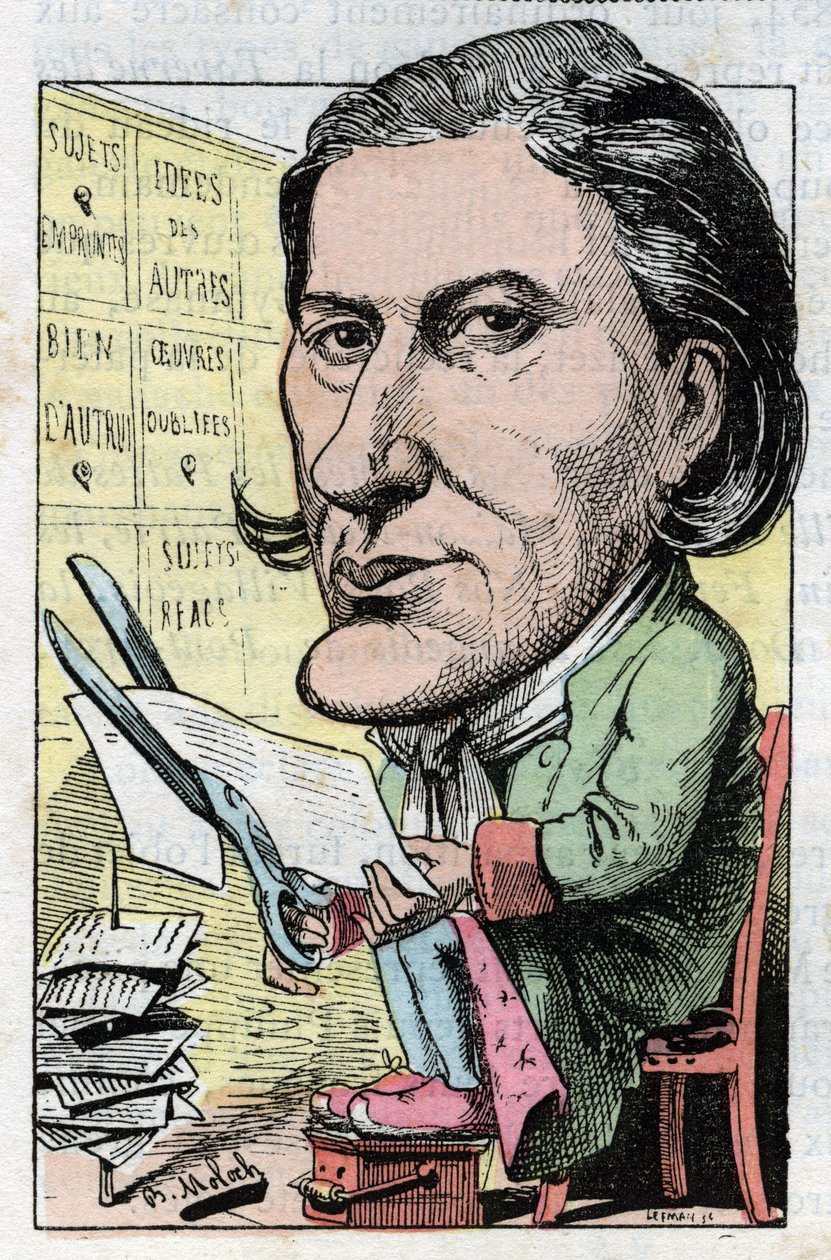 Portret van Victorian Sardou (1831-1908), Franse toneelschrijver door Moloch