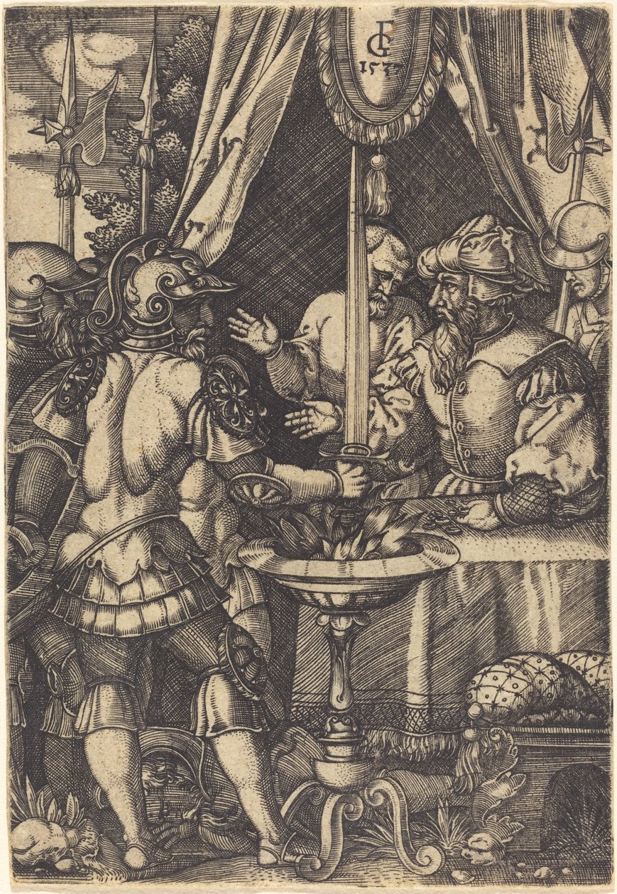 Mutius Scaevola door Monogrammist FG