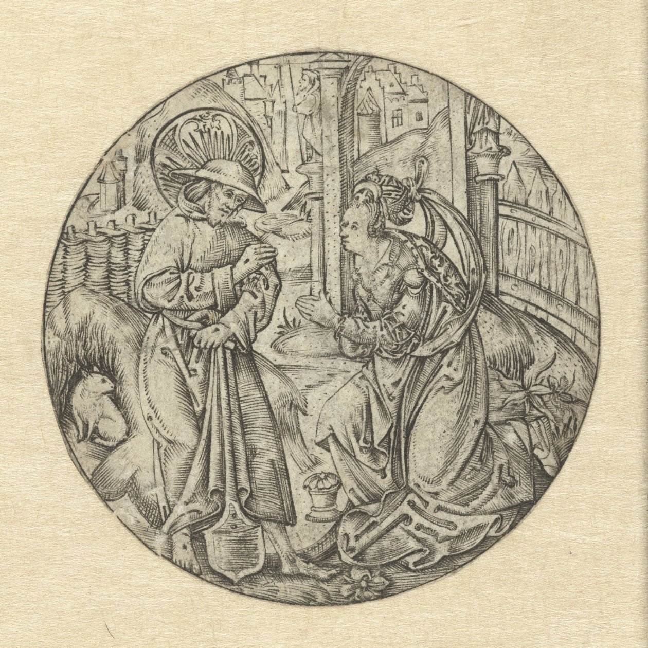 Christus verschijnt aan Maria Magdalena door Monogrammist S